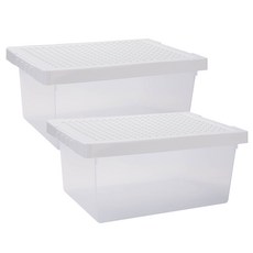 HK.sell多功能積木箱玩具樂高收納盒 2入, 白色, 2個