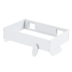 접이식 쓰레기 봉투 홀더 벽걸이 형 주방 주최자 비닐 필름 보관함 컨테이너 디스펜서, 02 하얀색