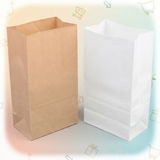 실용적인 무지 종이 각대봉투 브라운 화이트 소중대 쓱템, 1개