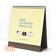 해피데이 탁상용 달력 2026년 데스크 미니 캘린더