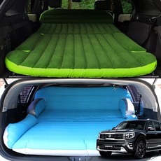 모하비 캠핑 차박 용품 트렁크 에어매트 야영 차량 침대 장비 공기 레저 매트 여행 필수, 에어펌프 미포함 그린