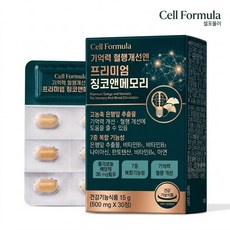 징코 은행잎 추출물 징코 기억력 뇌, 1개, 30정