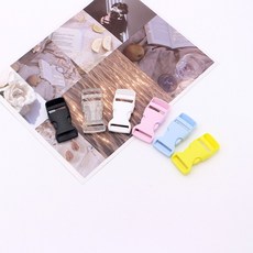 15mm 컬러버클, 투명, 2개