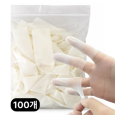 GO마켓 무압박 라텍스 손가락 골무, 100개, 화이트