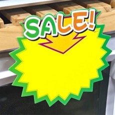 이유짱 톱니모양 쇼카드 10P pop쇼카드푯말손, 상단 SALE