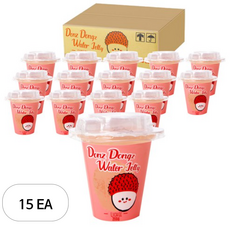 돈쯔동쯔 워터컵젤리 리치맛, 200g, 15개