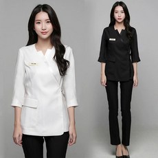뷰티샵 유니폼 에스테틱 관리사 근무복 프론트데스크