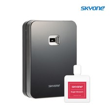 스카이원 방향제 자동 분사기 블랙 + 리필액, 1세트, 210ml, 슈가블러썸