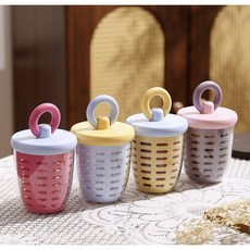 후르츠팟 과일컵 샐러드컵 과일용기 과일도시락 밀폐용기 포크포함 650ml, 1개