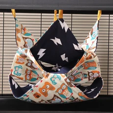 햄스터3층 햄스터 케이지 잠자는 해먹 인쇄 기니피그 옷 침대 설치류 친칠라 작은 집, 03 Three Layer-C, 02 20x20cm, 1개