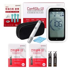 컨피글루G1 혈당측정기 1개+혈당시험지 100매+란셋칩 100개, 1세트, BGMGS001