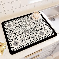 라베코 규조토 드라잉 테이블 매트, 1개, 40x30cm, D타입