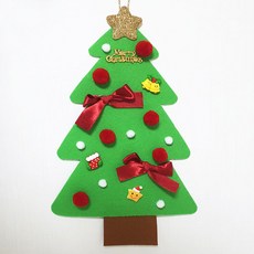 조플라워-크리스마스 벽걸이 트리 DIY 풀 세트, 2개