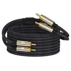 ZTOXLRRCA 케이블 2RCA Male to 스테레오 오디오 골드 도금 카 서브우퍼 어댑터 홈시어터 앰프 하이파이 시스템 스피커10FT, 10FT