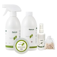 피톤치드 스프레이 탈취제 500ml+리필500ml+휴대용100ml+편백큐브+피톤치드 천연비누 알뜰기획세트, 1개
