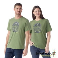 美國 SmartWool 恬靜郊山中性塗鴉Tee 美麗諾羊毛圓領短袖T恤 運動上衣 SW002602，男女皆宜，舒適透氣