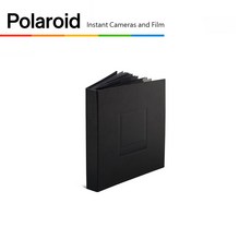 Polaroid 寶麗來相冊-大 共二色，大容量照片收納，精美時尚設計，完整保存回憶, 黑色 (DA01)