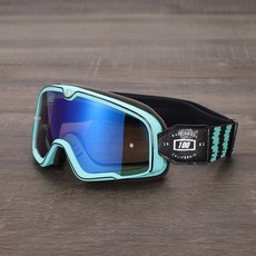 오토바이 라이더 방풍 고글 스키 스노우보드 겸용, D. 민트(블루틴트)