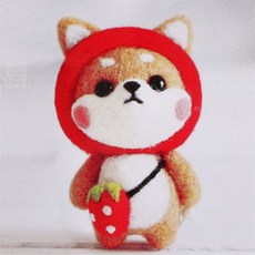 그니스토어 DIY 인형 키트 딸기시바견 인형만들기 인형만들기키트