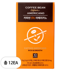 커피빈 캡틴 아메리카노 원두커피믹스, 1.6g, 10개입, 12개