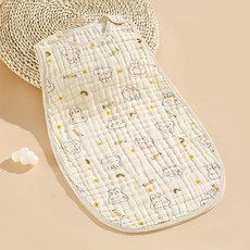 兒童睡袋 夏季薄款純棉紗布無袖背心式防踢被