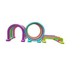 강아지 어질리티 장애물 반려견 애견 카페 운동장, 1개, 터널 4개 세트