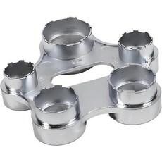 ESPETIO 수도꼭지 에어레이터 제거 도구 10 in 1 욕실 또는 주방용 합금 범용 금속 키 렌치 내장 캐시 및 평평한 홈이 있는 남성 나사산