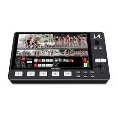 Feelworld LIVEPRO L4 HD4 채널 라이브 프로덕션 비디오 스위처 4x HDMI 입력 USB3.0 인터페이스와 HDMI 출력은 PGM과 PVW를 독립적으로 설정할 수, 상세페이지 참조