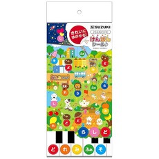 SUZUKI 스즈키 멜로디온 카메이 인감 2 DRM-2 소리에 연관된 귀여운 일러스트가 가득! 깨끗하게 벗길 수 있는 편리한 씰, 상세페이지 참조, 1개