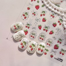 토모니 네일스티커 딸기 5066, 1개