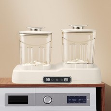 雙桶迷你洗衣機, 白色USB充電 雙電機雙桶排水長續航, 如圖所示
