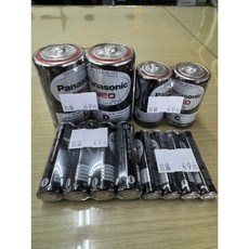 Panasonic國際牌 碳鋅電池 錳乾電池 1號 2號 3號 AA 4號 AAA 家用電池, 1個, 國際 黑錳2號電池2入