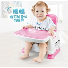 【阿LIN】194385 嬰兒餐椅 555-11 寶寶餐椅 多功能餐桌椅 三段可調 用餐椅 方便攜帶 藍 粉兩色, 藍綠色