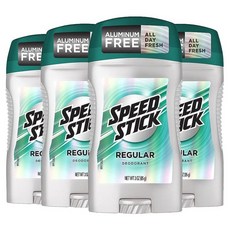 Speed Stick 남성용 데오도란트 3온스 4개 팩 레귤러, 85g