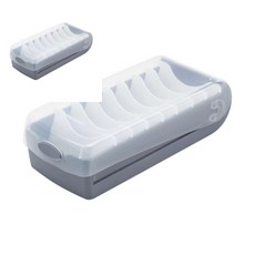 일햐 슬라이드 명함박스 진회색 명함케이스 명함함 명함보관케이스