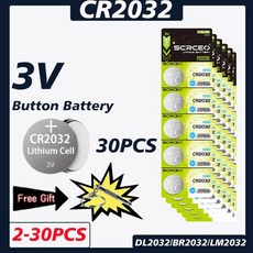 버튼 시계 계산기 자동차 원격 제어 코인 셀, 7. 30PCS CR2032(GF), 1개