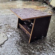 우드플러스 길고양이 급식소 겨울집 여름집 방수합판, 1개