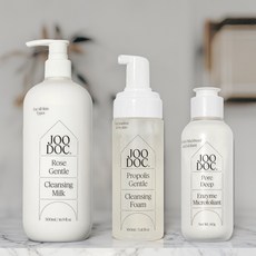 JOODOC 주닥 클렌징 케어세트 [클렌징 밀크 500ml + 클렌징 폼 160ml + 효소 세안제 60g], 1개