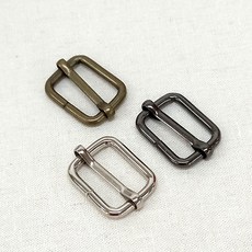 조리개 왈자고리 가방 끈 조절 조리개 금속 버클, 1개, 니켈 15mm