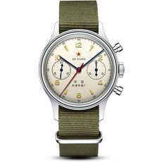 SEA-GULL 남성용 기계식 손목시계 Seagull 1963 항공 크로노그래프 파일럿 시계 수동 와인딩 GD 인터내셔널 에디션 ST1901
