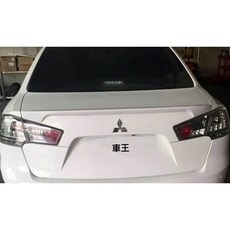 【車王汽車精品百貨】三菱 MITSUBISHI LANCER FORTIS 壓尾翼 競技尾翼 定風翼 鯰魚頭 烤漆, 1個