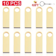 10개세트 USB 플래시 드라이브 128GB 도매 메모리 스틱 64GB 맞춤형 로고 펜 독창적인 선물용, 06 128MB(Not GB), 08 금