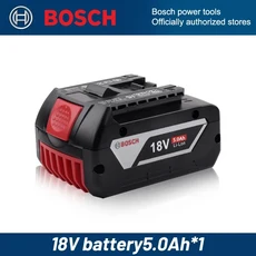 새 제품 BOSCH 정품 18V 5Ah/ 6Ah 리튬 이온 배터리 GBA 18V 6Ah 18V 전문 GBA GSR GSB BAT618 BAT609 BAT6, 04 1pcs  5.0Ah
