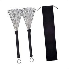 드럼브러쉬 드럼연습 스틱 브러쉬 세트 스틸 악기 취미생활 선물