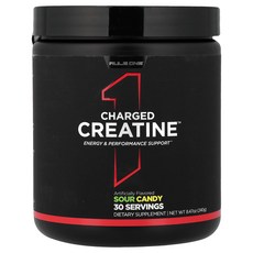 Rule One Proteins Charged Creatine™ 사워 캔디 240g(8.47oz) Proteins (룰 원 프로틴), Rule One Proteins, Charged Cre, 240g, 1개