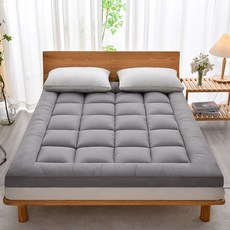 클라우드벨 부드러운 고밀도 사계절 매트리스 바닥 수면 매트, 그레이, 90*200cm