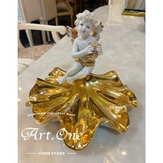 天使寶寶金色置物盤 擺飾 收納盤 精緻居家裝飾品 AC01019