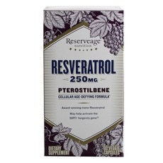 ReserveAge Organics 白藜蘆醇素食膠囊 250mg, 60顆, 1盒