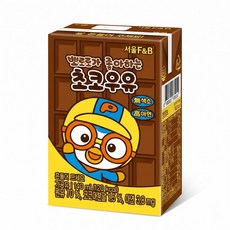 서울에프엔비 어린이간식 뽀로로가 좋아하는 멸균 초코우유 140mL X 24입, 초코 맛