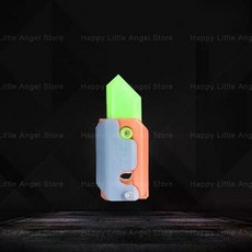 3D프린팅 플라스틱 칼 나이프 손잡이 당근 쿠나이 가짜, 1PC-B3, 1개